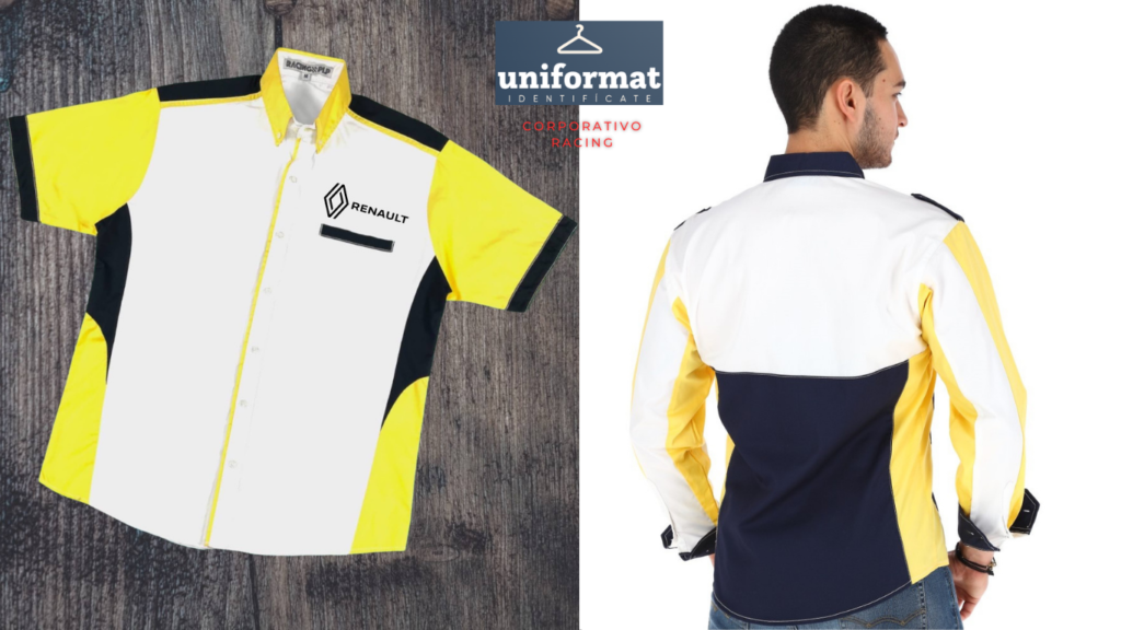 MODA CORPORATIVA Y ROPA DE TRABAJO Y UNIFORMES PERSONALIZADOS  RACING PARA EMPRESAS DEL SECTRO AUTOMOTRIZ CHALECOS CHAMARRAS PLAYERAS POLO  PANTALONES CAMISAS BLUSAS RACING 