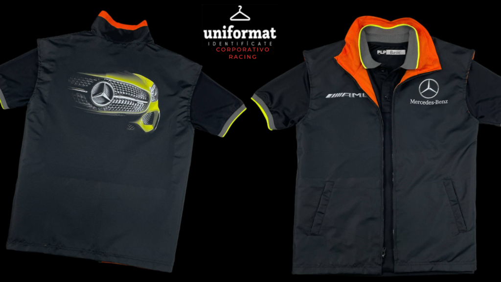 CHALECOS CHAMARRAS RACING MERCEDES BENZ  BLUSAS Y CAMISAS RACING AGENCIAS NISSAN UNIFORMES PERSONALIZADOS PARA EMPRESAS Y AGENCIS DE AUTMOVILES MODA CORPORATIVA  DE LAS MARCAS PONTE LA PLAYERA PLP WORK PLP RACING UNIFORMAT 