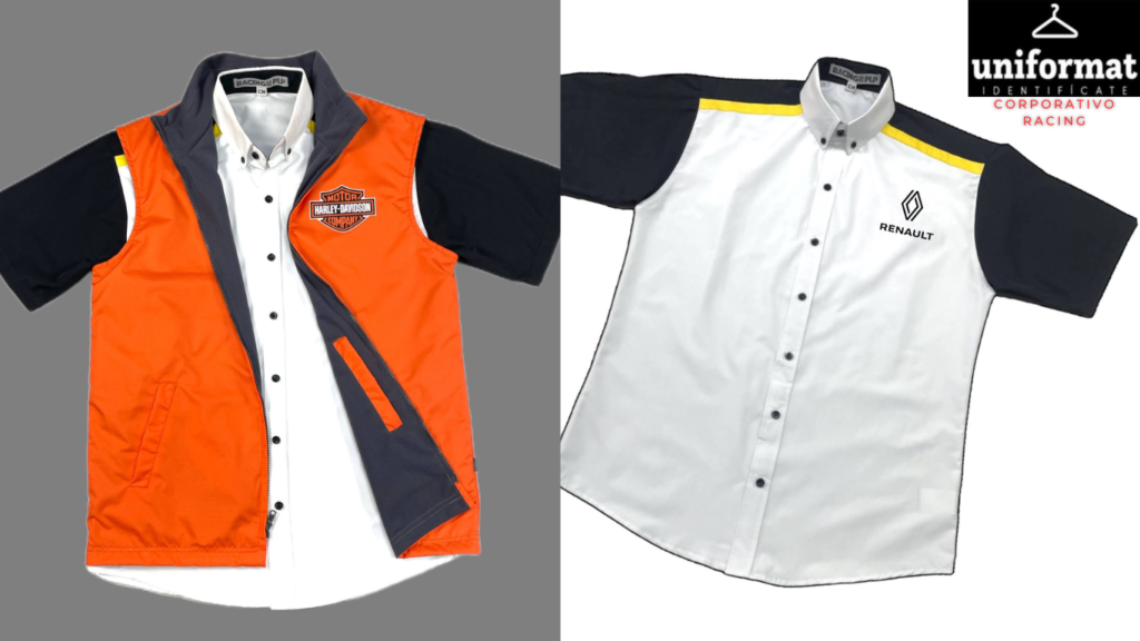 BLUSAS CAMISAS CHALECOS RACING AGENCIAS RENAULT 
HARLEY DAVISON UNIFORMES PERSONALIZADOS PARA EMPRESAS Y AGENCIS DE AUTMOVILES MODA CORPORATIVA  DE LAS MARCAS PONTE LA PLAYERA PLP WORK PLP RACING UNIFORMAT 