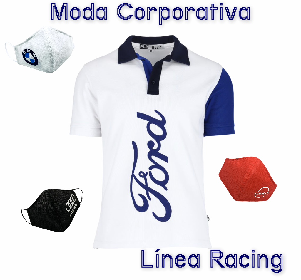 MODA CORPORATIVA Y ROPA DE TRABAJO Y UNIFORMES PERSONALIZADOS  RACING PARA EMPRESAS DEL SECTOR AUTOMOTRIZ  FORD CHALECOS CHAMARRAS PLAYERAS POLO  PANTALONES CAMISAS BLUSAS RACING  DE LAS MARCSA  PONTE LA PLAYERA  -PLPWORK - PLP RACING - UNIFORMAT